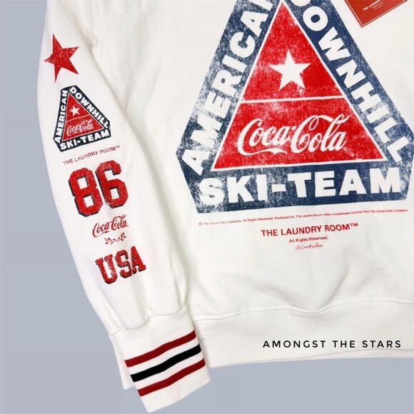 The Laundry Room Coca Cola Ski Team Jump Jumper Sweatshirt Small New With Tag - Picture 3 of 3